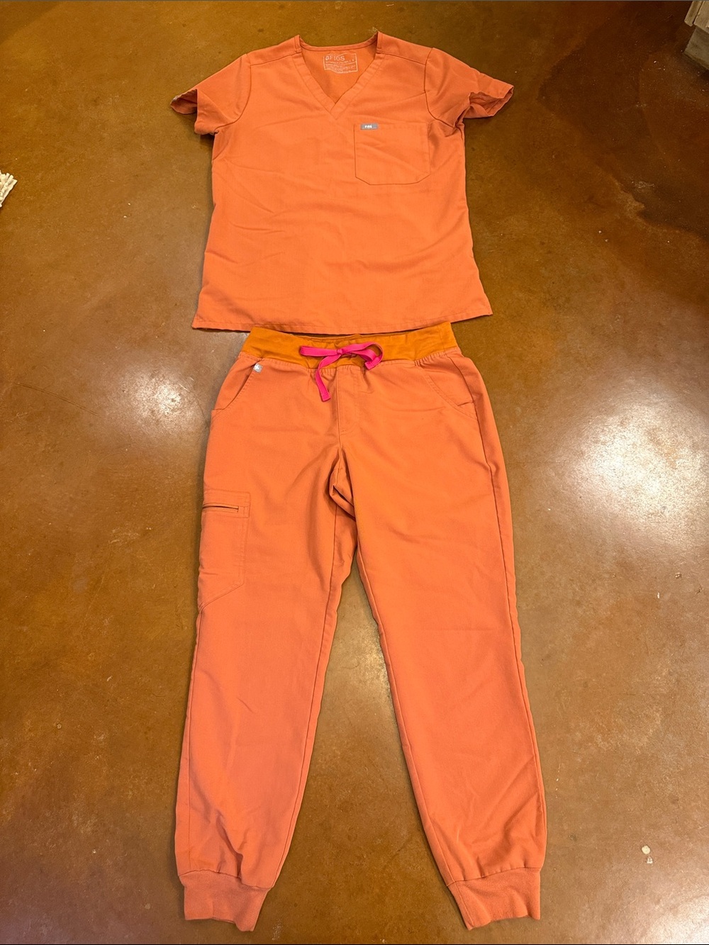 Women’s FIGS Orange Scrub Set